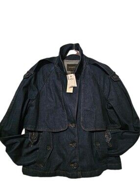 Banana Republic Factory Dark Blue Denim Jean Jacket